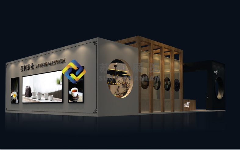 大型展臺設計可以考慮開放式造型